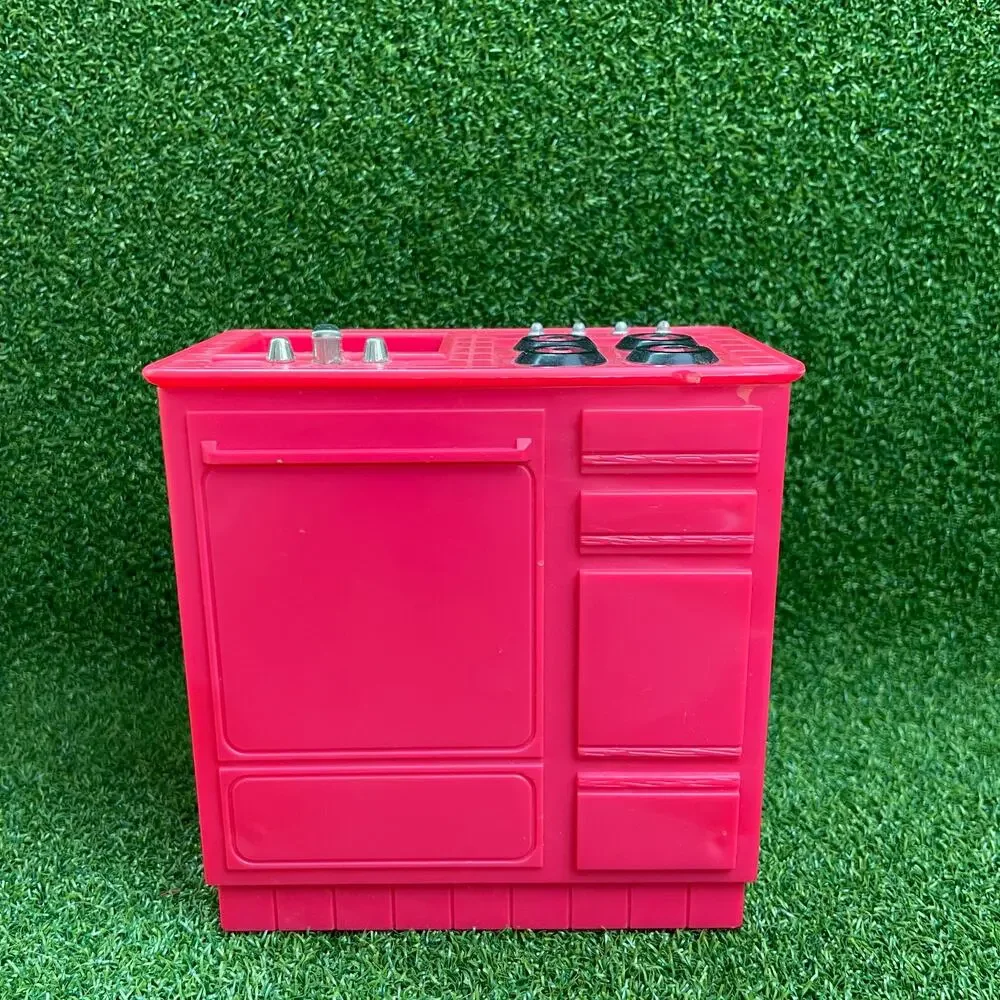 Vintage 1993 Barbie Kitchen Toy Stove Sink Unit Playset